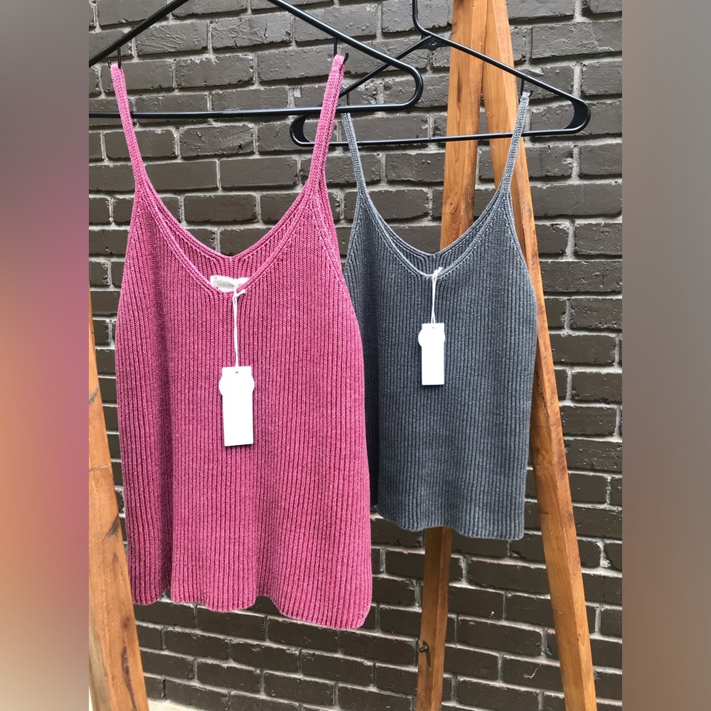 2 Outerknown Waterless Sweater Tanks NWT Size L
